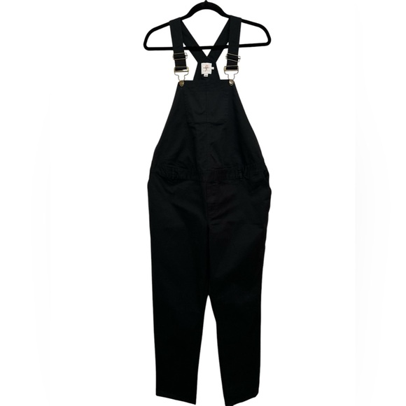 The Nines by Hatch Black Maternity Overalls Cotton Twill Women’s Sz 6 New w/tags - Picture 4 of 10